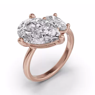 Toi Et Moi Oval & Pear Lab Diamond Ring (6.00 ct. tw.)