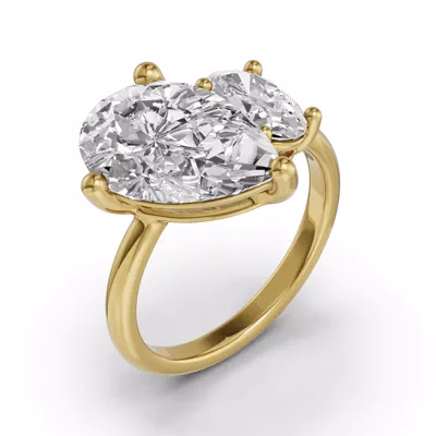 Toi Et Moi Oval & Pear Lab Diamond Ring (6.00 ct. tw.)