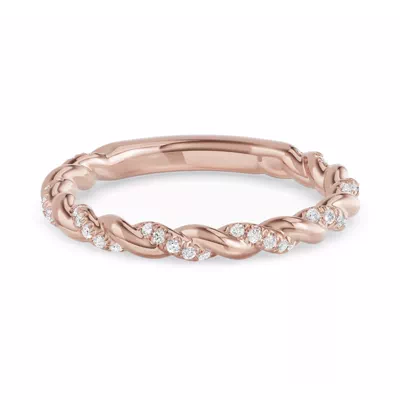 Torza Twisted Pavé Band