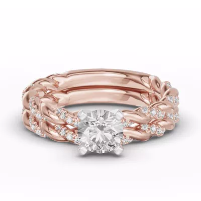 Torza Twisted Pavé Band