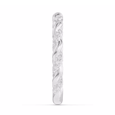 Torza Twisted Pavé Band
