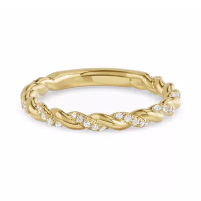 Torza Twisted Pavé Band