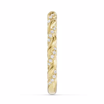 Torza Twisted Pavé Band