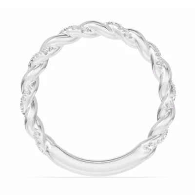 Torza Twisted Pavé Band