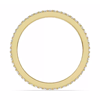 Sapphire & Diamond Double Row Eternity Ring