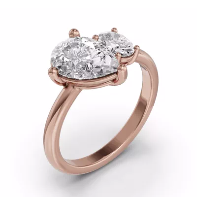 Toi Et Moi Oval & Pear Lab Diamond Ring (2.50 ct. tw.)