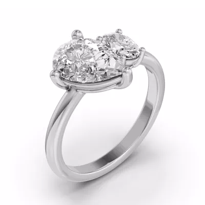 Toi Et Moi Oval & Pear Lab Diamond Ring (2.50 ct. tw.)