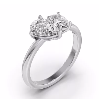 Toi Et Moi Oval & Pear Lab Diamond Ring (1.50 ct. tw.)