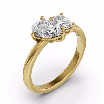 Toi Et Moi Oval & Pear Lab Diamond Ring (1.50 ct. tw.)