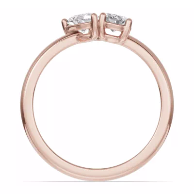 Toi Et Moi Oval & Pear Lab Diamond Ring (1.00 ct. tw.)