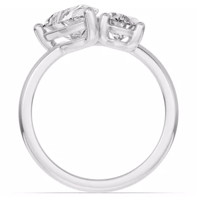 Toi Et Moi Customizable Oval Lab Diamond Ring (Starts at 1.00 ct. tw.)