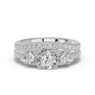 Classic Contoured Pavé Band
