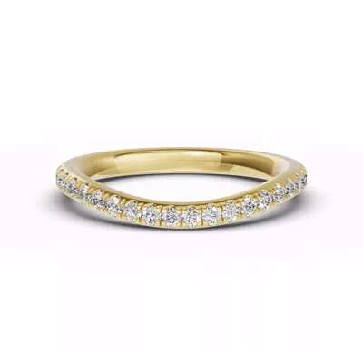 Classic Contoured Pavé Band
