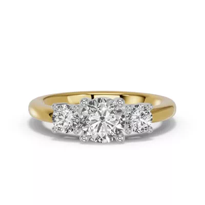Classic Three-Stone Lab Engagement Ring (½ ct. tw.)