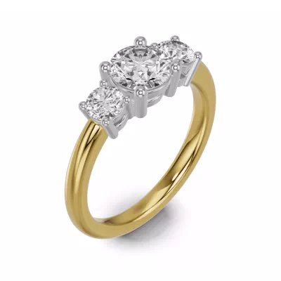 Classic Three-Stone Lab Engagement Ring (½ ct. tw.)