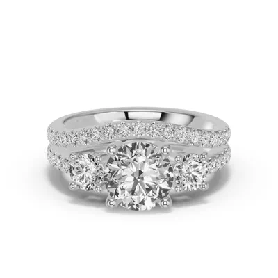 Classic Curved Pavé Band