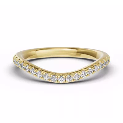 Classic Curved Pavé Lab Band