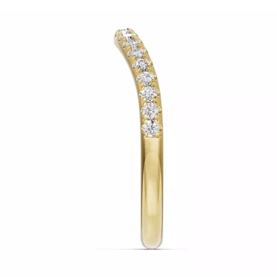 Classic Curved Pavé Lab Band