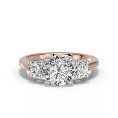 Classic Three-Stone Lab Engagement Ring (1 ct. tw.)