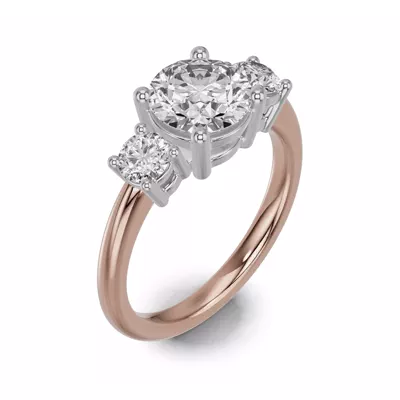 Classic Three-Stone Lab Engagement Ring (1 ct. tw.)