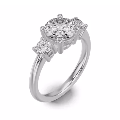 Classic Three-Stone Lab Engagement Ring (1 ct. tw.)
