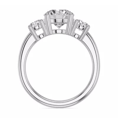 Classic Three-Stone Lab Engagement Ring (1 ct. tw.)