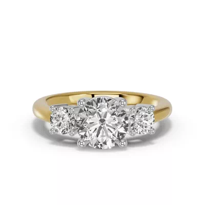 Classic Three-Stone Lab Engagement Ring (1 ct. tw.)