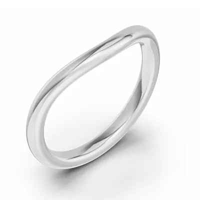 Classic Curved Wedding Band