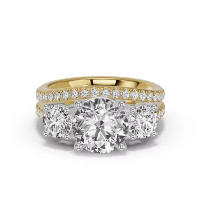 Classic Contoured Pavé Wedding Band