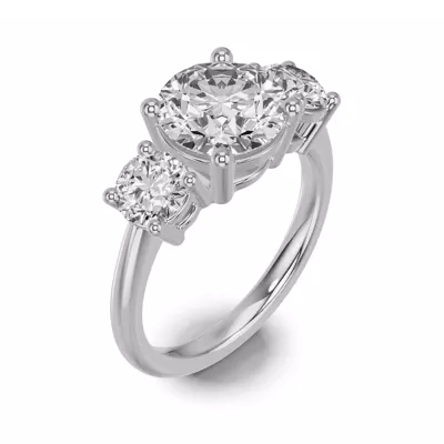 Classic Three-Stone Lab Engagement Ring (1½ ct. tw.)