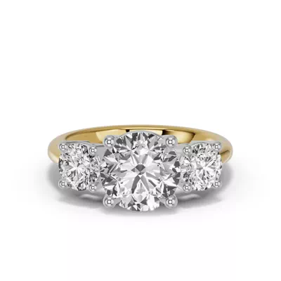 Classic Three-Stone Lab Engagement Ring (1½ ct. tw.)