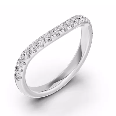Classic Contoured Pavé Band (0.44 ct. tw.)