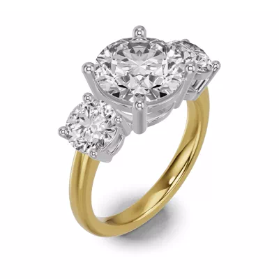 Classic Three-Stone Lab Engagement Ring (2 ct. tw.)