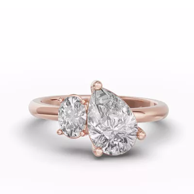 Toi Et Moi Double Oval Lab Diamond Ring (Starting at 1.50 ct. tw.)