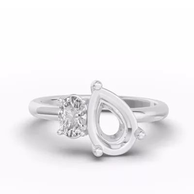 Toi Et Moi Double Oval Lab Diamond Ring (Starting at 1.50 ct. tw.)