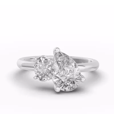 Toi Et Moi Double Oval Lab Diamond Ring (Starting at 1.50 ct. tw.)