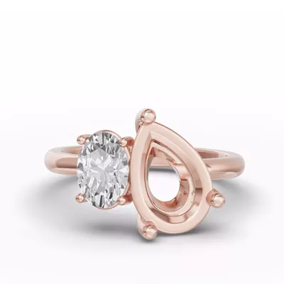 Toi Et Moi Double Oval Lab Diamond Ring (Starting at 3.00 ct. tw.)