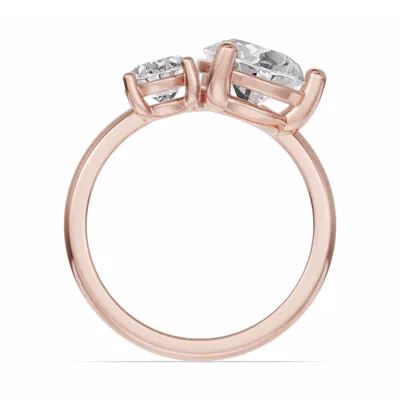 Toi Et Moi Double Oval Lab Diamond Ring (Starting at 3.00 ct. tw.)