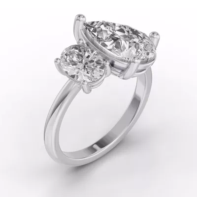 Toi Et Moi Double Oval Lab Diamond Ring (Starting at 3.00 ct. tw.)