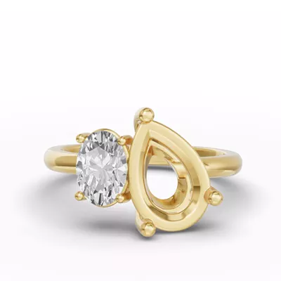 Toi Et Moi Double Oval Lab Diamond Ring (Starting at 3.00 ct. tw.)