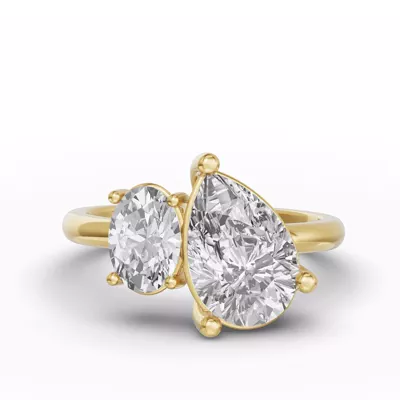 Toi Et Moi Double Oval Lab Diamond Ring (Starting at 3.00 ct. tw.)