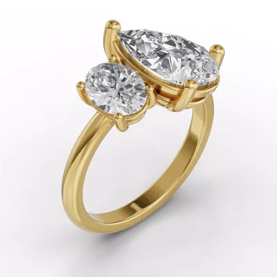 Toi Et Moi Double Oval Lab Diamond Ring (Starting at 3.00 ct. tw.)