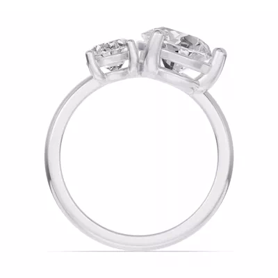 Toi Et Moi Double Oval Lab Diamond Ring (Starting at 3.00 ct. tw.)