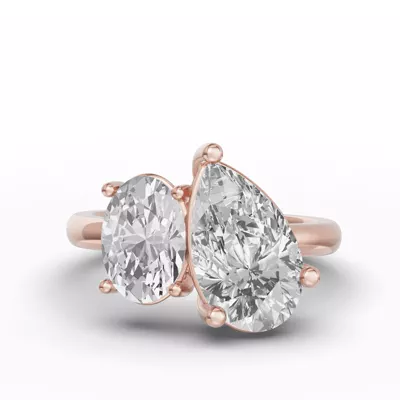 Toi Et Moi Double Oval Lab Diamond Ring (Starting at 5.00 ct. tw.)