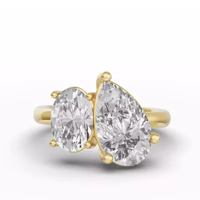 Toi Et Moi Double Oval Lab Diamond Ring (Starting at 5.00 ct. tw.)