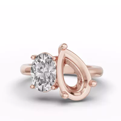 Toi Et Moi Double Oval Lab Diamond Ring (Starting at 5.00 ct. tw.)