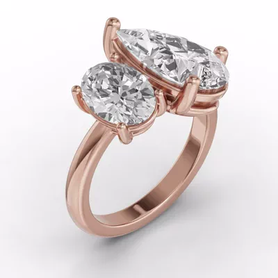 Toi Et Moi Double Oval Lab Diamond Ring (Starting at 5.00 ct. tw.)