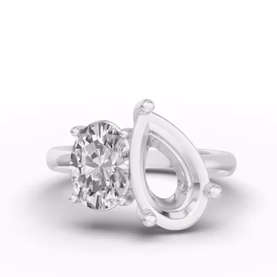 Toi Et Moi Double Oval Lab Diamond Ring (Starting at 5.00 ct. tw.)