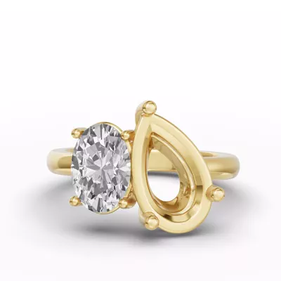 Toi Et Moi Double Oval Lab Diamond Ring (Starting at 5.00 ct. tw.)
