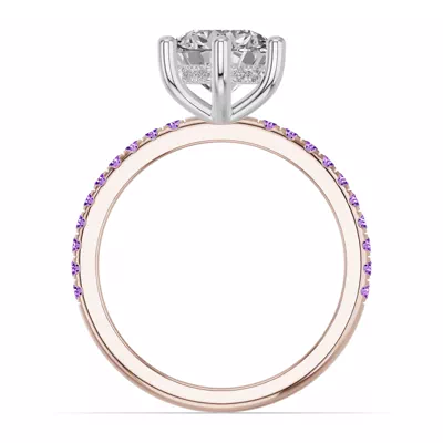 Chroma Amethyst Engagement Ring
